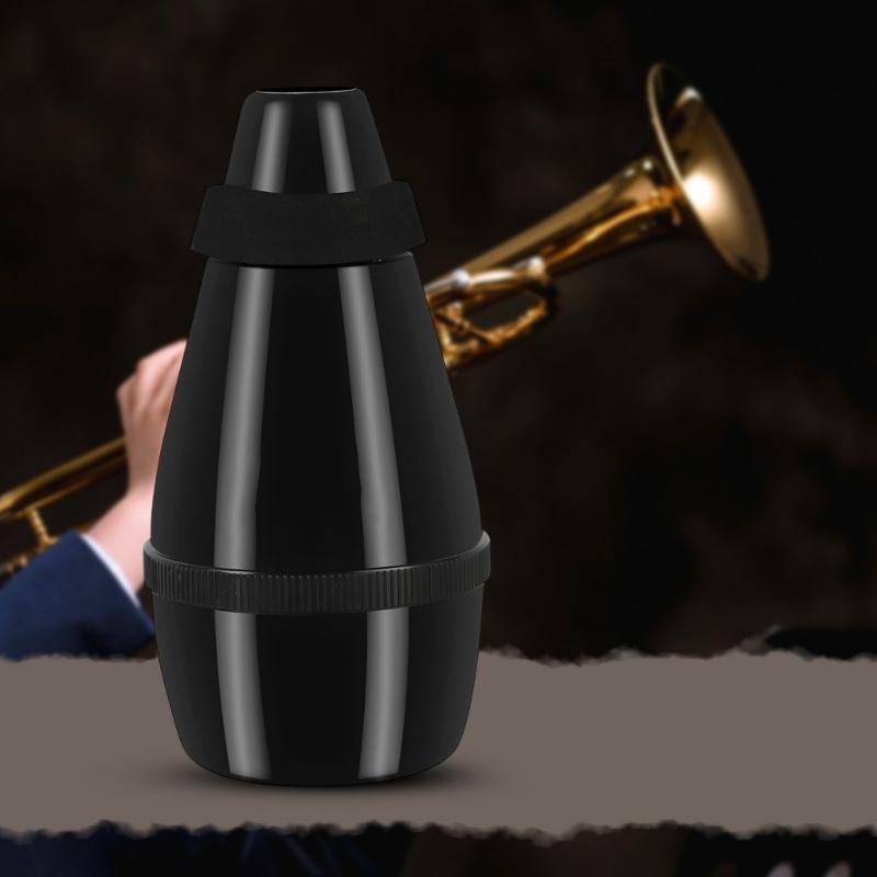 Plastic Trumpet Mute Silencers Noise Reduction Practice Mute Muffler Portable Silencers Trumpet Accessories Enduring