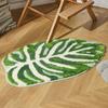 Nordic Plant Leaves Tufted Carpet Bathroom Non-slip Mat Bathroom Living Room Bedroom Opposite Sex Mat