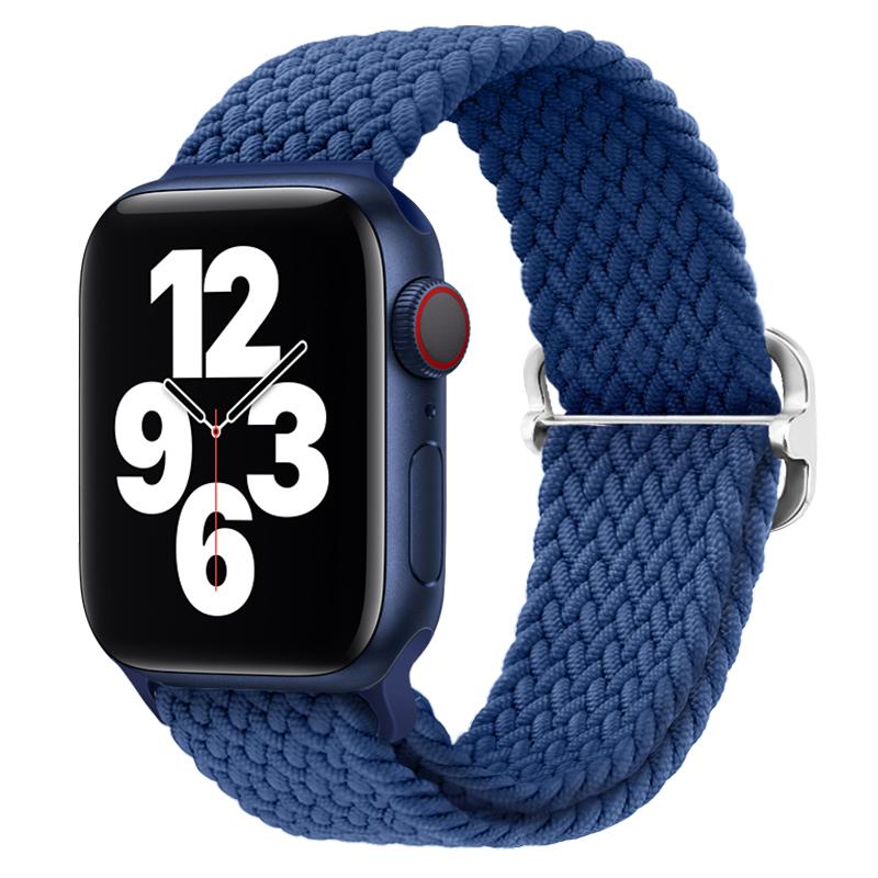 Braided Loop Strap for Apple Watch Band 44mm 40mm 49mm 45mm 41mm 46mm 42 38mm Nylon Bracelet iWatch Series Ultra 10 9 8 7 6 5 SE