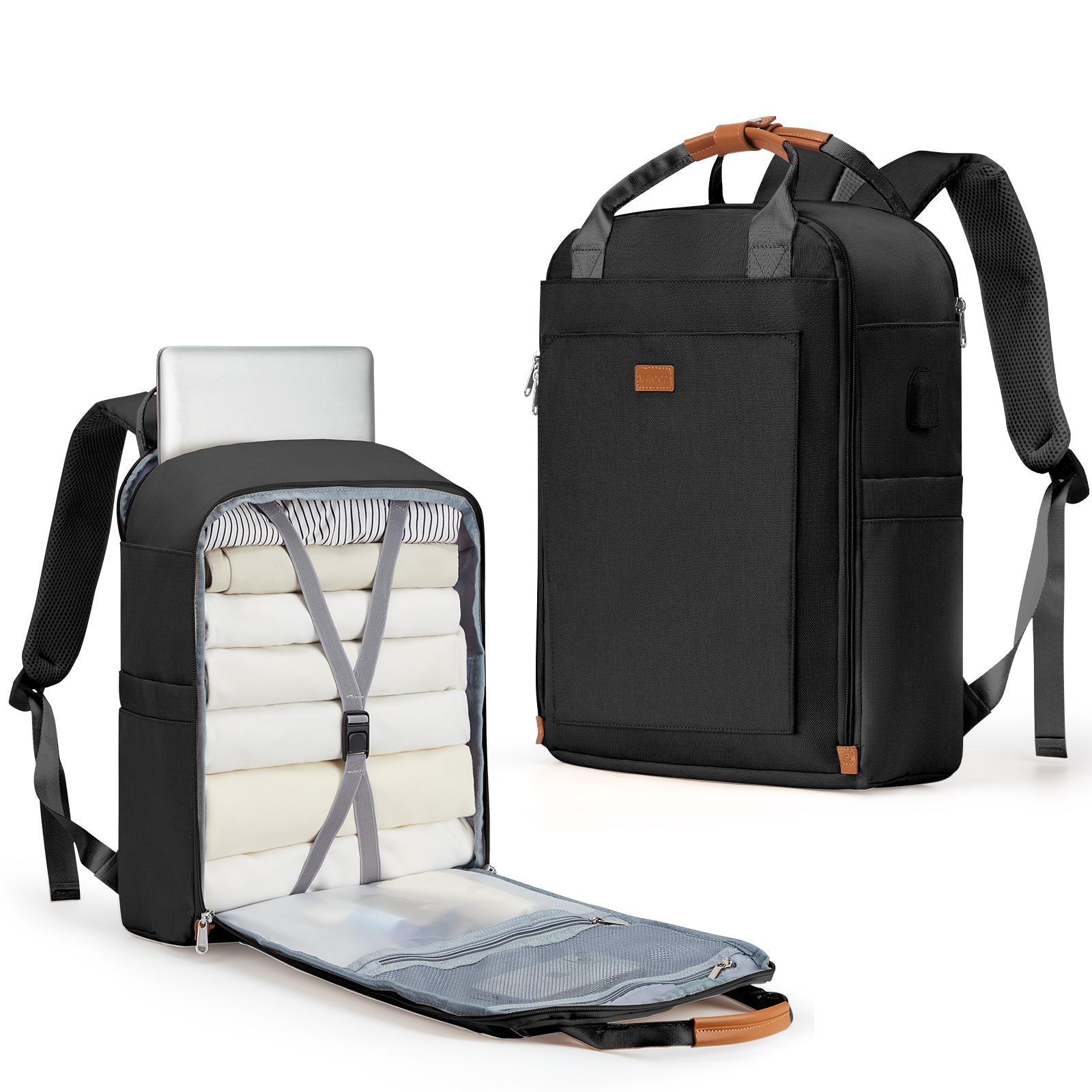 

Мужской рюкзак для ноутбука Водонепроницаемый рюкзак против краж, Рабочий дорожный рюкзак с портом для зарядки USB Ручная кладь Сумка для ручной клади, Черный чёрный