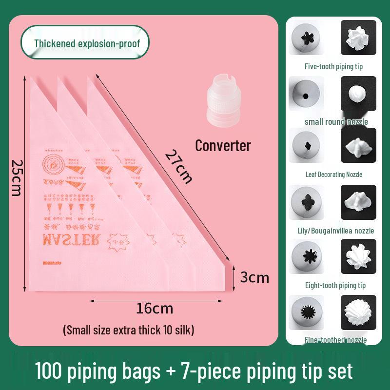 

Exclusive New User Offer: Extra Large & Thick Disposable Food-Grade Piping Bags with Tips for Icing Decoration.