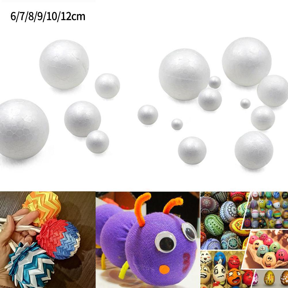 6-12cm Modelling Polystyrene Foam Balls White Craft Balls DIY Hand-painted Gifts Accessory Wedding Celebrations Event Supplies