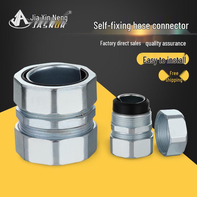 Aluminum Alloy Self-Locking Hose Connector External/Internal Three-Pillar Elbow