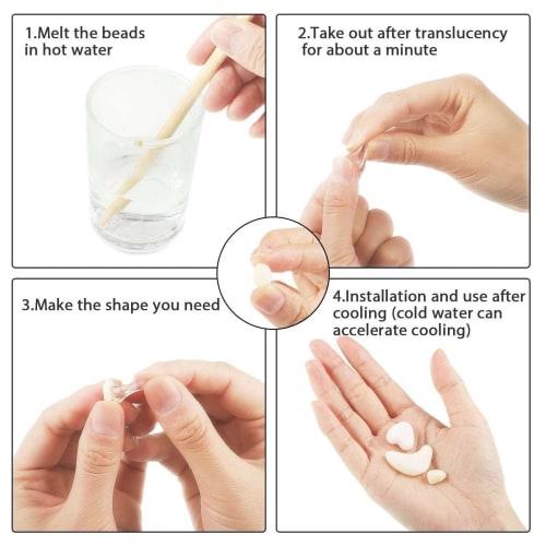 Teeth Repair Kit, Fills Chipped, Broken, and Gapped Dentures, Includes Moldable False Teeth and Heat Bead Replacement Kit. Fills Chipped, Broken, and