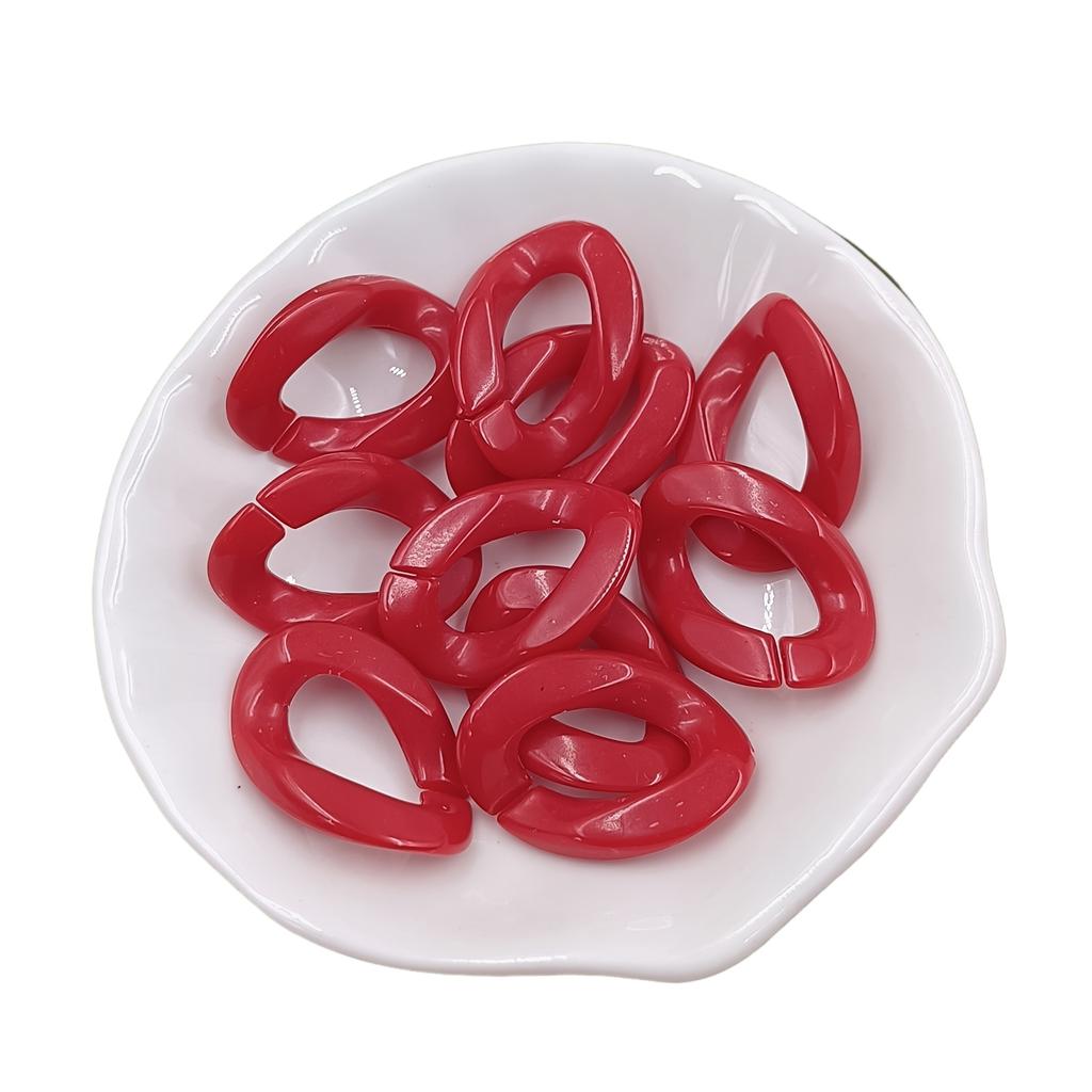 25 ks/balení 17*23 mm barevné makronky s twisty, korálky, spona pro diy módní náhrdelník, telefon, tašku, řetízek, výrobu šperků, dekorativní doplňky