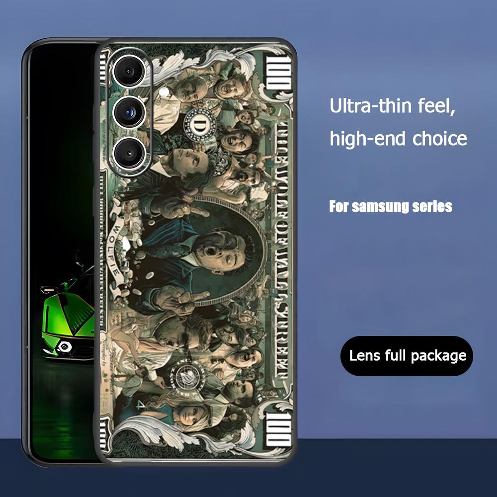 The Wolf of Wall Street Movie Phone Case For Samsung Galaxy S25 S24 S23 S22 S21 S20 Plus Ultra Note20 Soft Black