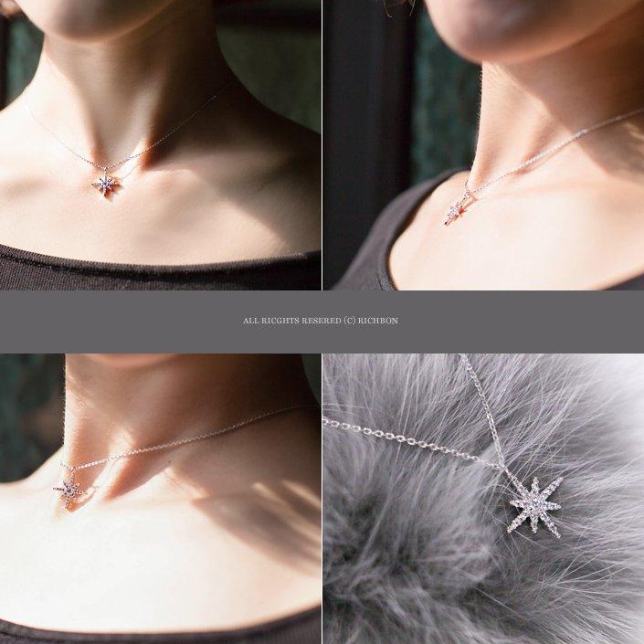 Collane e Ciondoli Lunghi in Argento Sterling 925 con Zirconi per Donna Gioielli in Argento Sterling di Alta Qualità