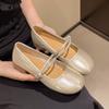 Mary Jane shoes slope heel single shoes 2025 new summer fairy gentle wind evening shoes with skirt small leather shoes