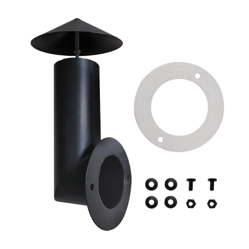 Pellet Grill Smoked Stack Replacement Flue Pipe Kits Stainless Steel Grill Smoked Stack Chimney for Barbecue Smoker Stove 1