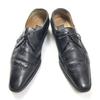 Vintage a testoni Wingtip Businessschuhe Schwarz 8.5H 27.0(GEBRAUCHT)