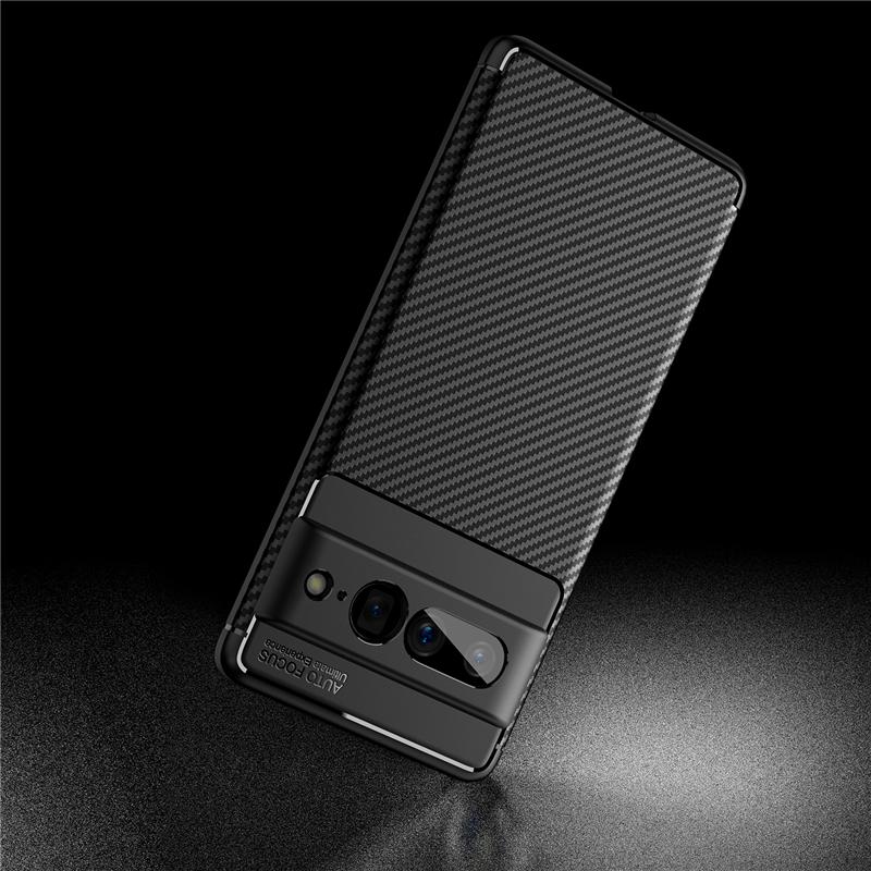 Carbon Fiber Cover For Google Pixel 7 Pro Case Bumper Silicone Funda Google Pixel 7 Pro Ultra Thin Case For Google Pixel 6 7A 8A