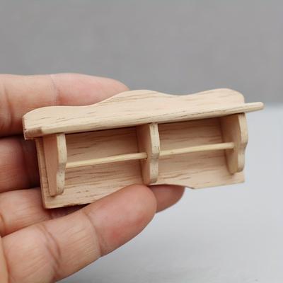 1/12 Scale Miniature Wooden Towel Rack Model Ornament - DIY Miniature Photography Props- Seasonal Decor - Perfect Gift