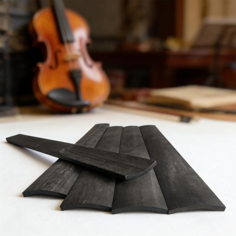 Snadno udržovatelný ebenový hmatník houslí Část pro opravu houslí Vhodná pro různé modely pro zlepšenou projekci zvuku