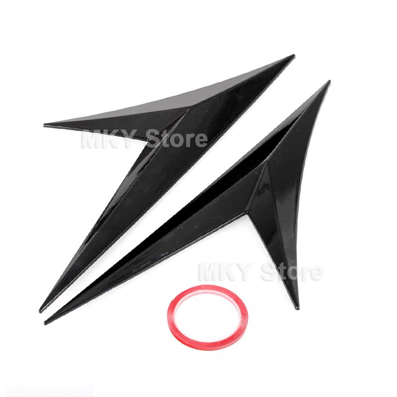 

Автомобильная наклейка на доску с листьями, декоративная наклейка, воздухозаборник для экстерьера автомобиля, боковое дефлекторное крыло, крышка крыла, отделка, тюнинг, стайлинг автомобиля, акульи жабры чёрный