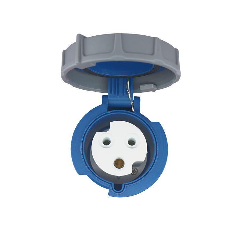 IP67 Waterproof 32A Single-Phase 220V Industrial Plug Coupling Socket - JH2232
