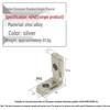 European Aluminum Profile Accessories: Silver Internal Corner & Black Right Angle Connector