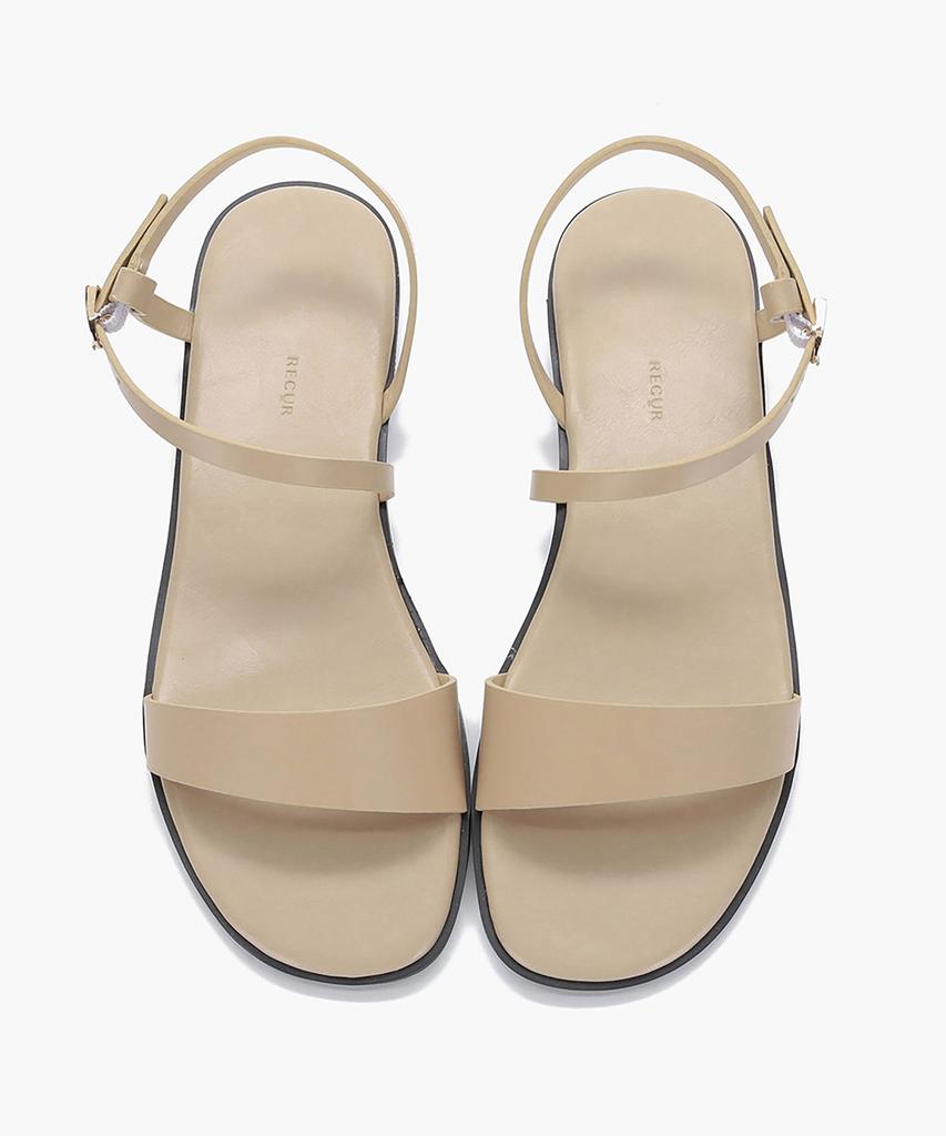 Recur Ecur Anello Ankle Strap Flat Sandals Skin 1248