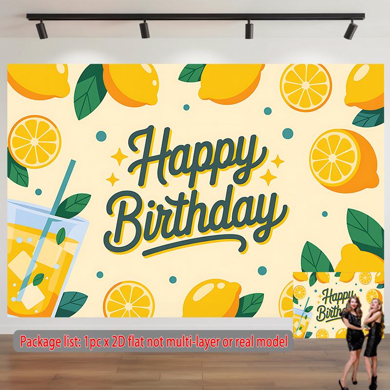 Party-Hintergrund Flache Limonade Foto-Hintergrund Dekoration Haustür Dekoration