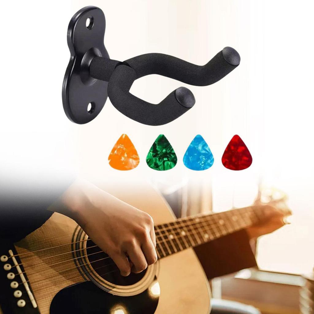 Guitar Wall Mount Display Rack with Screws Easy Install Stand Hanger Hook for Mandolin Lover