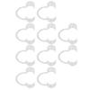 10pcs Cheek Retractor Transparent Disposable Dental Mouth Opener for Dental Clinics M