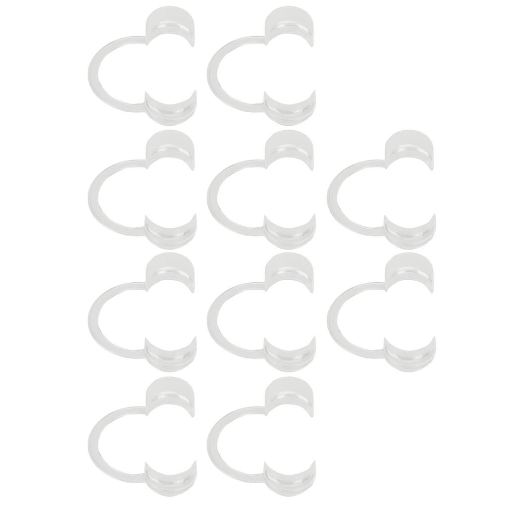 10pcs Cheek Retractor Transparent Disposable Dental Mouth Opener for Dental Clinics M