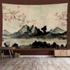 Chinese style landscape painting background tapestry room decoration wall background cloth living room home decoration