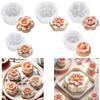 Chocolate Molds Cake Moulds Flower Shape Dessert Molds Pastrys Bakings Supplies Silicone Texture for Baking Cake Dessert