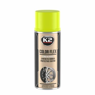 K2 Guma W Sprayu Color Flex - Żółty 400Ml