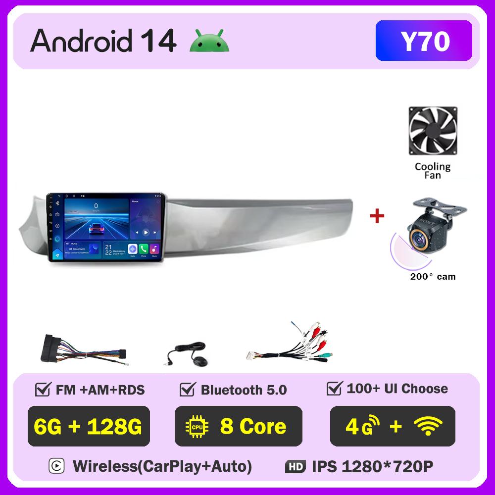 Android 14 For ALFA ROMEO GIULIETTA 2010-2014 Monitor Screen Multimedia Stereo Radio Player GPS Navigation Head Unit No 2Din DVD