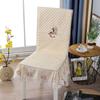 Modern new dining table and chair cushion cover Thickened anti slip chair cushion with integrated body Fabric chair cover for home use, simple winter