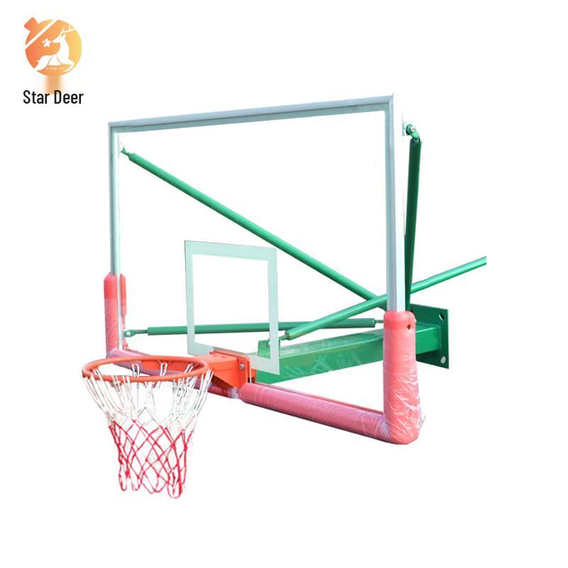 Wall-Mounted Adult Basketball Hoop