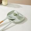 New Spoon Rest with Pot Lid Holder For Stove Top, Spoon Holder for Kitchen Counter, Neat & Drip-Free While Cooking or Eating