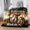 Cartoon T-Transformers Autobots Soft Flannel Blanket for Beds Bedroom Sofa Picnic,Throw Blanket for Cover Outdoor Leisure Gift