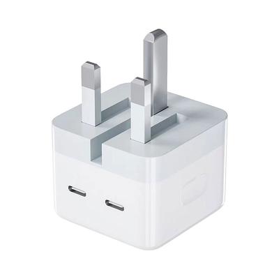 40W British-regulated Charging Head Dual C Apple Charger Suitable for Apple 15 Samsung Mobile Phone Tablet Fast Charging UKCA Certification