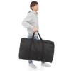 VivaSmile Large Storage Bag with Zipper, Large Capacity (Black, Size L)