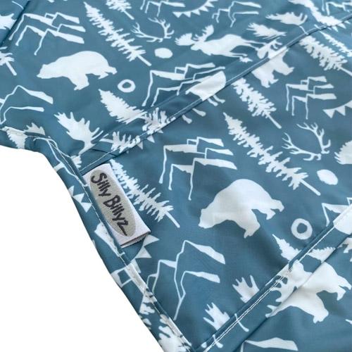Silly Billyz Silly Billyz Nylon Highchair Hugger L/S Bib (Wilderness)