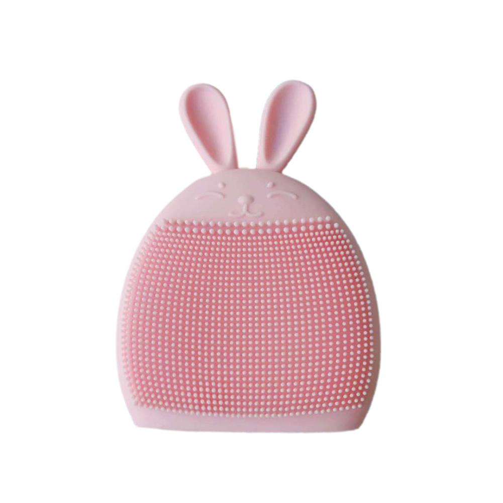 Facial Cleansing Brush Soft Silicone Rabbit Manual Massage Bubble Cleansing Washing Brushes Baby Shampoo Face Brush Makeup Tools