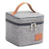 Lunch Bag   Grey Thickened   Proof Reusable Insulated Lunch Cooler Bag for Picnics Outdoor Travel