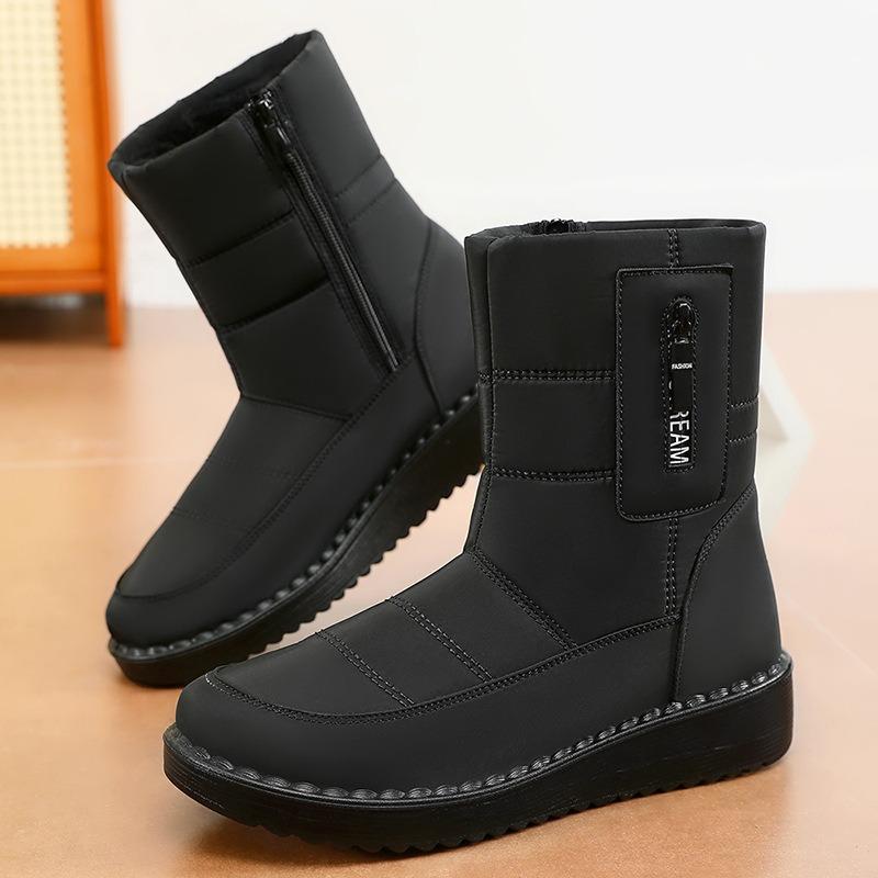 Cotton shoes women's new winter warm thickened thickened warm snow boots large size outdoor comfortable high cotton boots