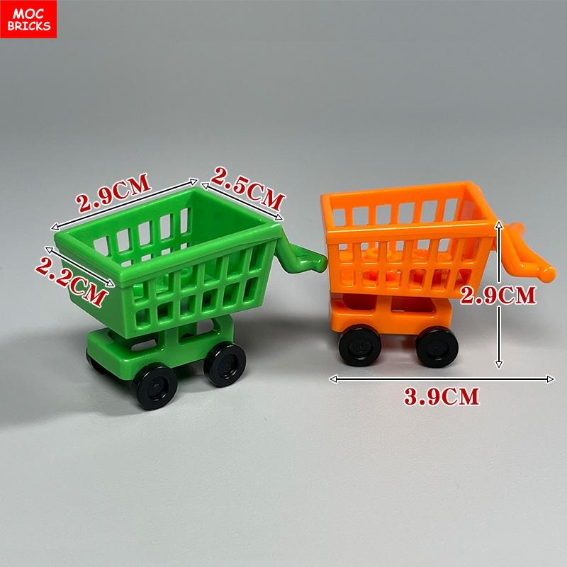 MOC Bricks Container Series Display Box Bucket Basin Pot Pack Basket Attachments Assembled Constructing Blocks Playthings Children Gift