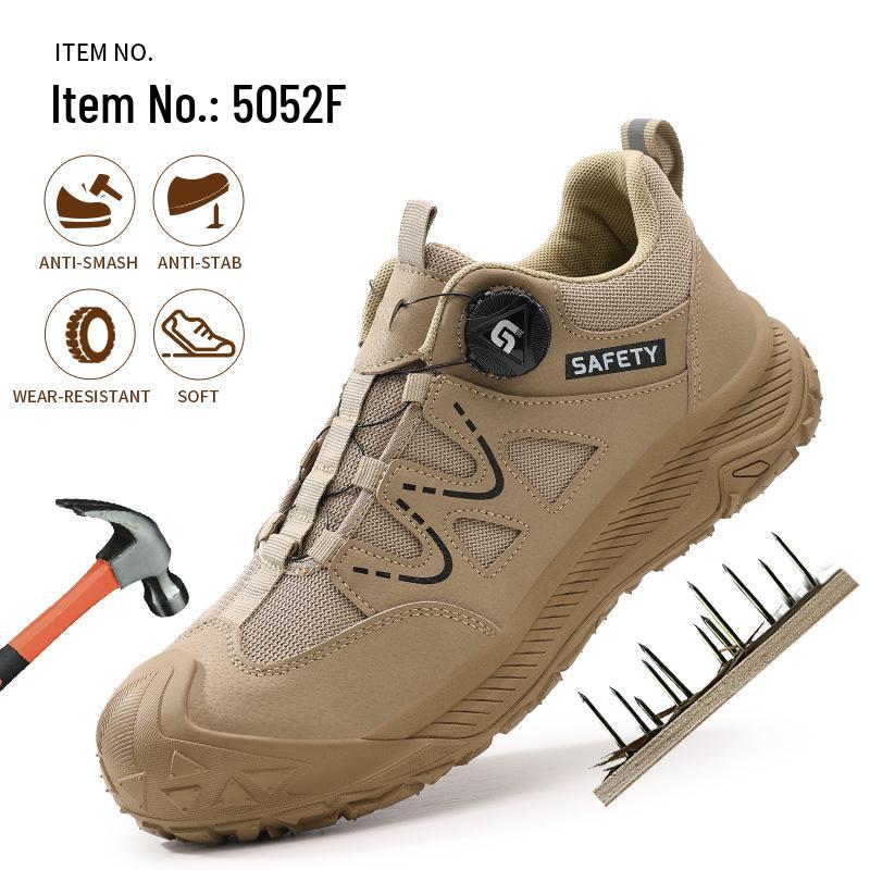 Men's Lightweight Anti-Smash, Anti-Puncture Work Shoes – Comfortable, Wear-Resistant Protection for Construction Sites