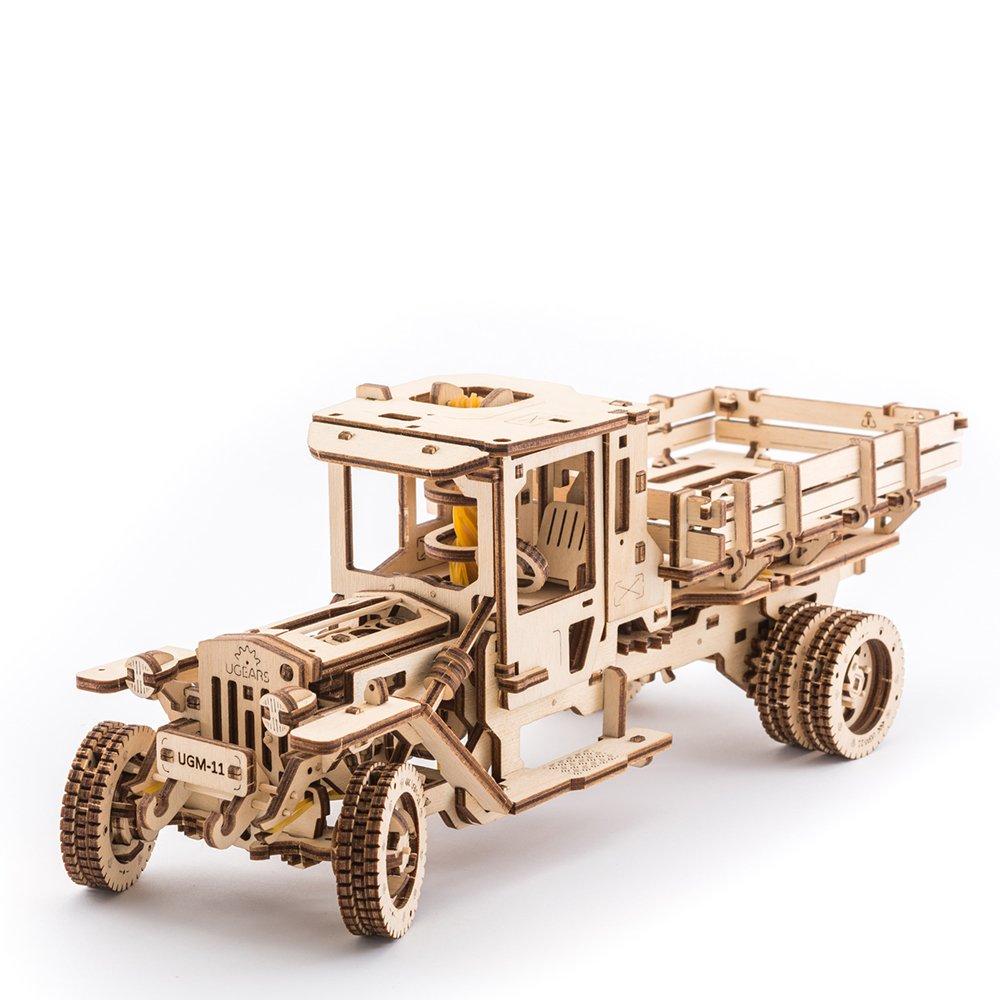 

Ugears Грузовик 70015 Деревянная игрушка 3D Solid Puzzle UGM-11; коричневый