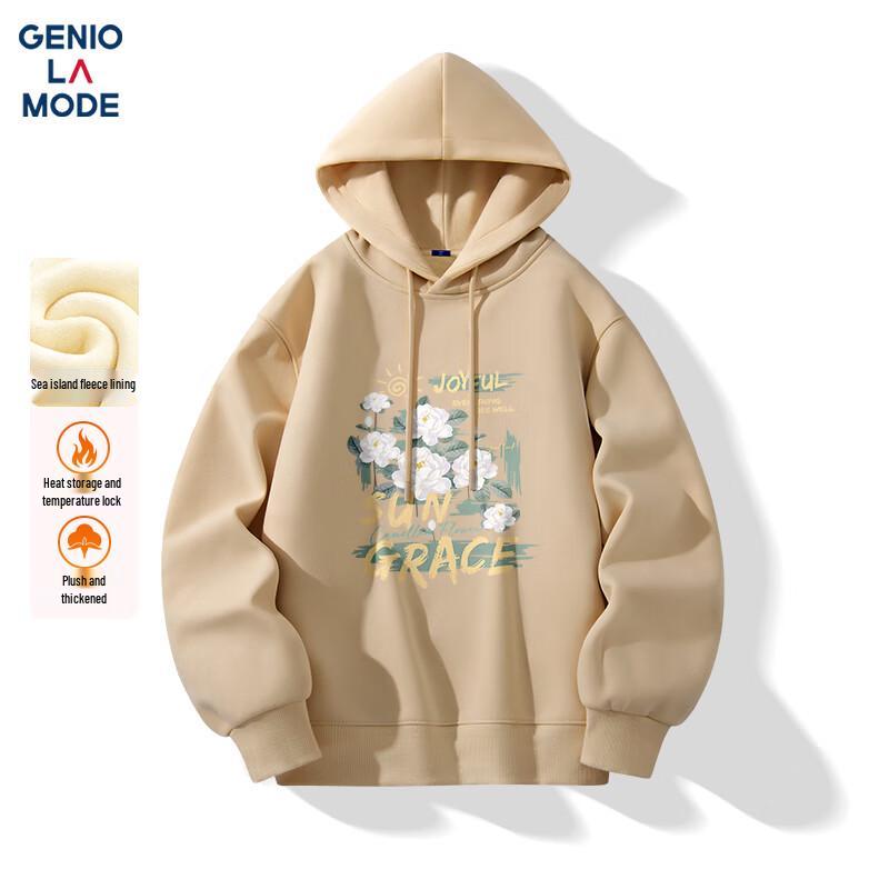 GENIOLAMODE Men's Winter Plush Hoodie