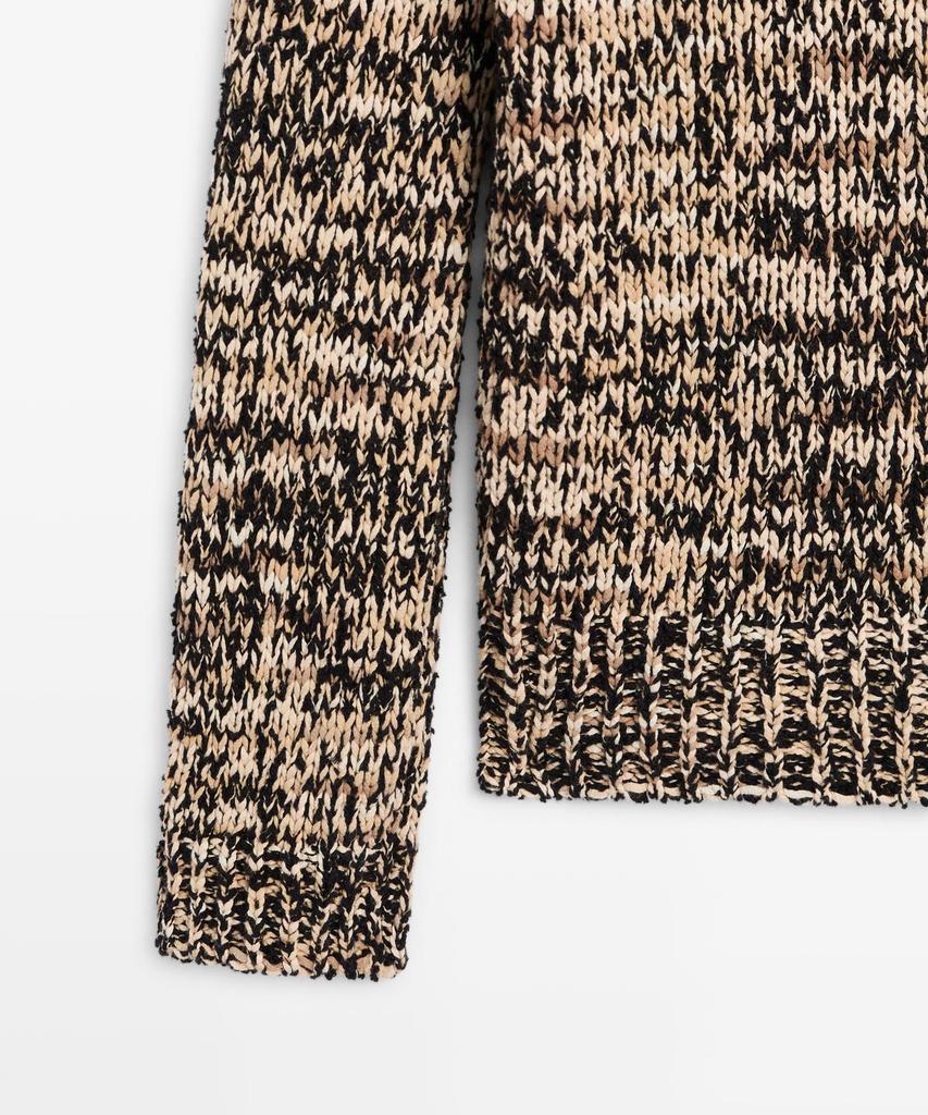 Masimodutti Cotton Blend Moulin Knit Sweater