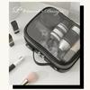 Waterproof Cosmetic Storage Bag Double Layered Makeup Brush Storage Multifunctional with Zipper Portable for Women Holiday Gifts