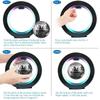 World Globe Pattern Magnetic Levitation Globe LED Rotating Earth Floating Ball Lamp O Shape Bedside Lights Novelty Birthday Gift