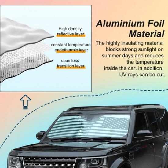 Car Sun Shade Windshield Window Cover For LR Discovery 3 LR3 LR4 L319 2004-2013