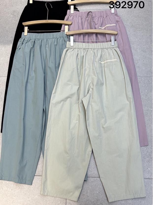 

2023 Summer Elastic High-Waist Korean Loose Fit Plus Size Harem Pants One Size абрикосовый