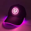 LED Leuchtender Totenkopf Baseballkappe Blinkende Leuchtende Halloween Partykappe Niedliche Logo-Kappe für Damen Herren Hip-hop Club Auftrittsbedarf