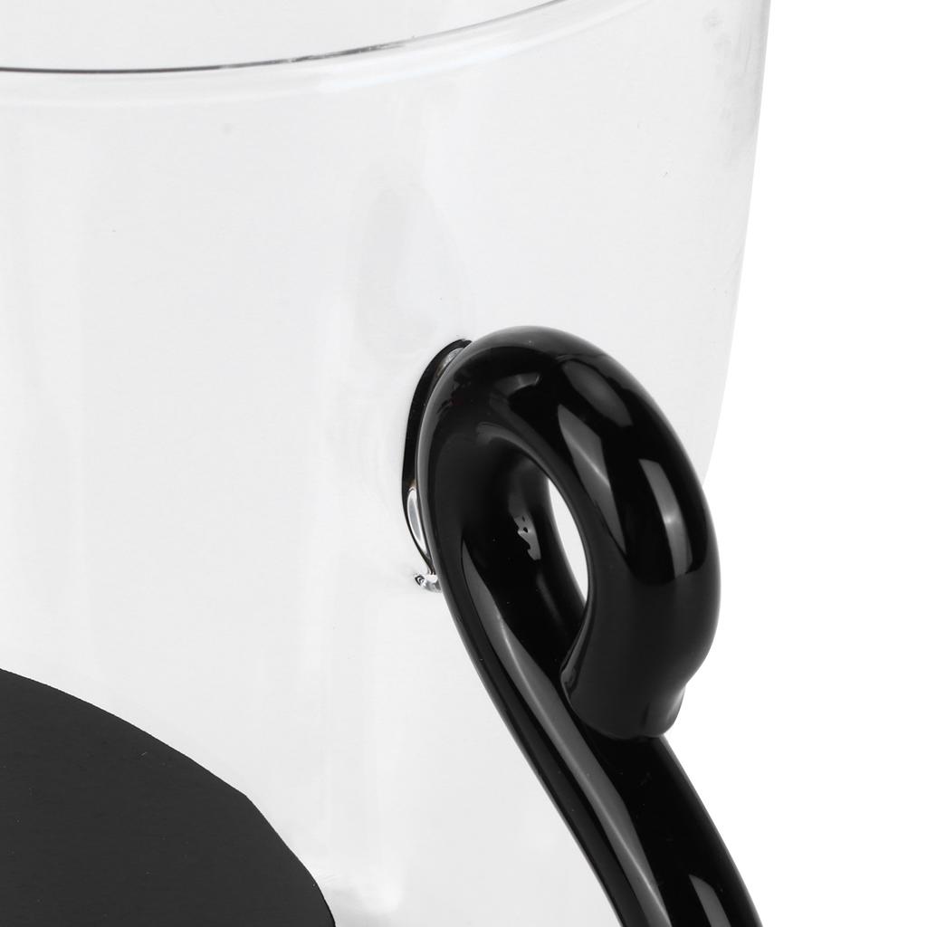 Katze Tasse Kaffee Milch Tee Wasser Glas Kinder Flasche Transparent Hitzebeständig Wiederverwendbare Becher(Weiße Katze )